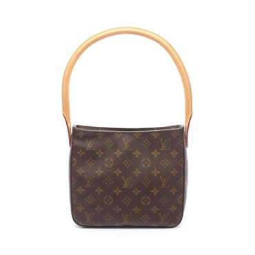 LOUIS VUITTON Looping MM Shoulder hand Bag M51146 Monogram leather Brown Used