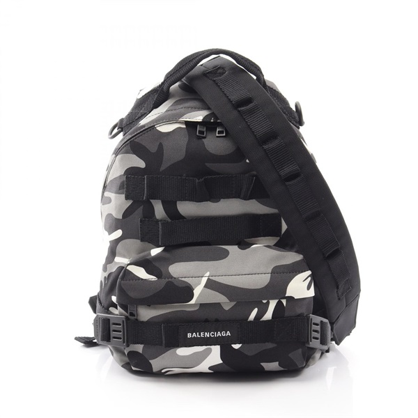BALENCIAGA ARMY Multi-Carry S Military 2Way Rucksack Backpack 644031 canvas Used