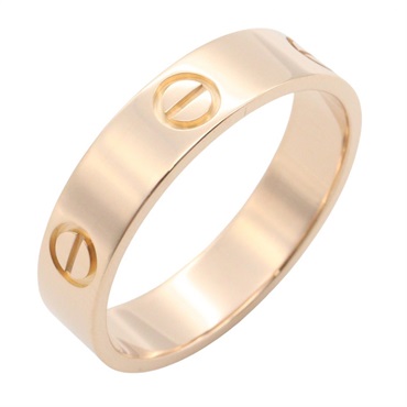 CARTIER Love Ring 18KRG Pink Rose Gold Used Women US size #10.75 #64