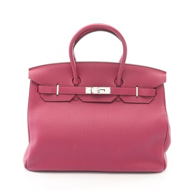 HERMES Birkin 35 Handbag Togo leather Pink Tosca SHW Used Women O
