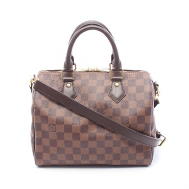 LOUIS VUITTON Speedy Bandouliere25 Shoulder Handbag N41181 Damier Ebene Used LV