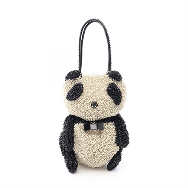 ANTEPRIMA Animale Panda Wire Handbag PB10S09076 PVC coated canvas Beige Used