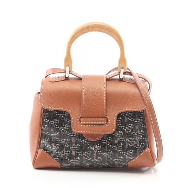 GOYARD Saigon Mini Shoulder Crossbody Handbag SAIGONMINTY01CL03P canvas leather