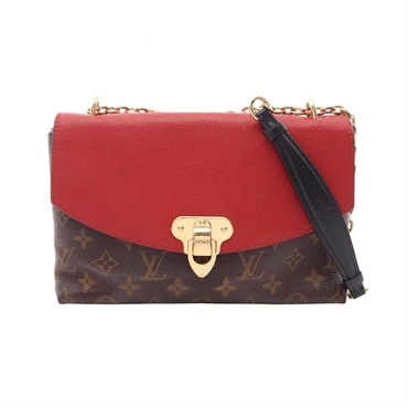 LOUIS VUITTON Saint Placide Shoulder Bag M43713 Monogram canvas leather Red used