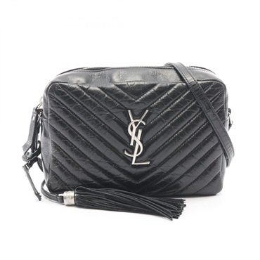 SAINT LAURENT PARIS LOU Monogram Camera Crossbody Shoulder Bag 468537 leather BK