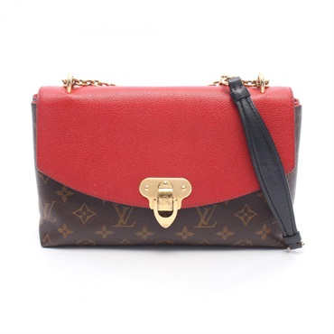 LOUIS VUITTON Saint Placide Shoulder Bag M43713 Monogram leather Brown Red used