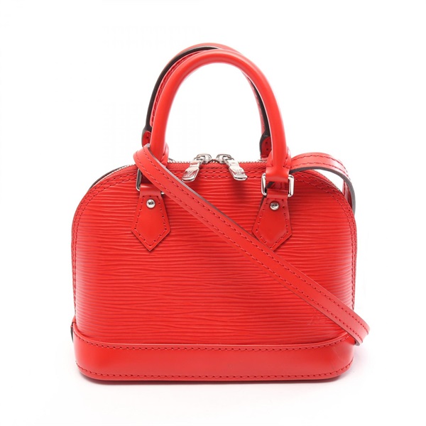 LOUIS VUITTON Nano Alma Crossbody Shoulder Handbag M50516 Epi leather Red Used