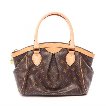 LOUIS VUITTON Tivoli PM Handbag M40143 Monogram canvas leather Brown Used Women