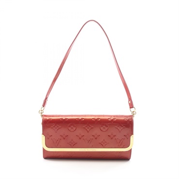 LOUIS VUITTON Rossmore MM Shoulder Bag M91550 Vernis leather Pomme Damour Used