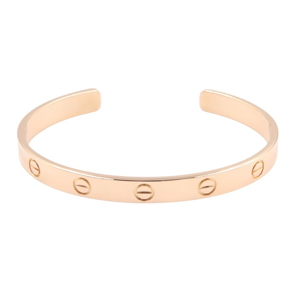 CARTIER Open Love Bracelet Bangle 18KRG Pink Rose Gold Used Women