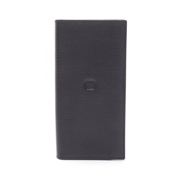 LOEWE Anagram Bifold purse wallet leather Black Used Women