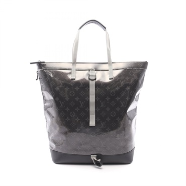 LOUIS VUITTON Zipped Tote Backpack M43900  Monogram Eclipse Glaze Black Used LV