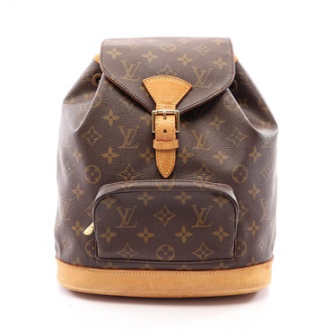 LOUIS VUITTON Montsouris MM Rucksack Backpack M51136 Monogram canvas Used Women