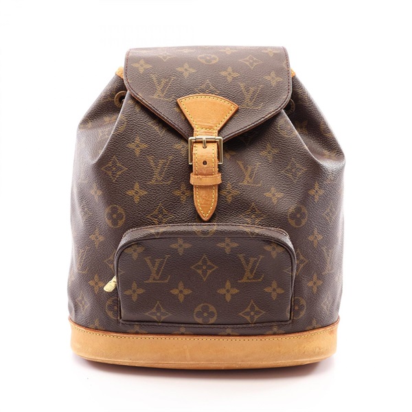 LOUIS VUITTON Montsouris MM Rucksack Backpack M51136 Monogram canvas Used Women