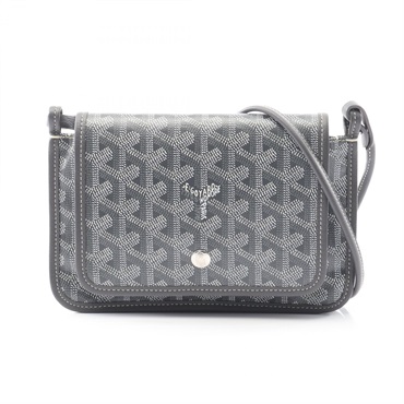 GOYARD plume pouch wallet Shoulder Bag canvas leather Gray Multicolor Used Women