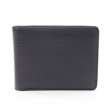 LOUIS VUITTON Portefeuille Multiple Wallet M60662 Epi leather Black Used mens LV