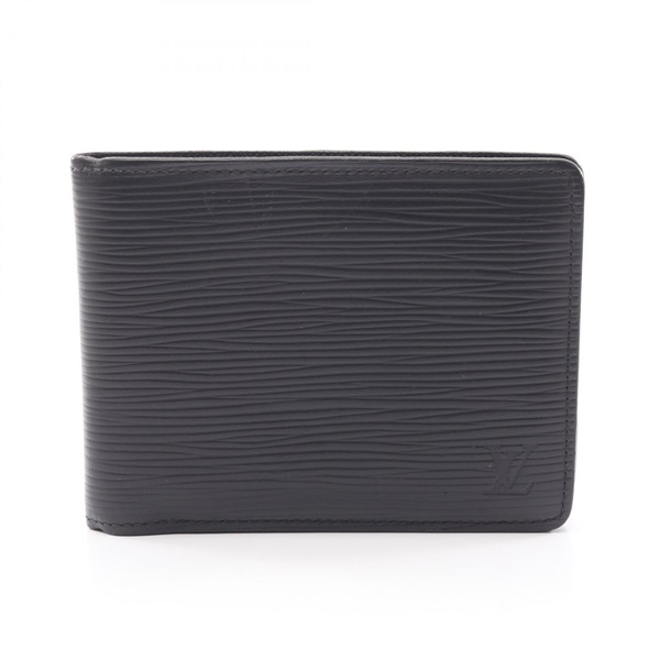LOUIS VUITTON Portefeuille Multiple Wallet M60662 Epi leather Black Used mens LV