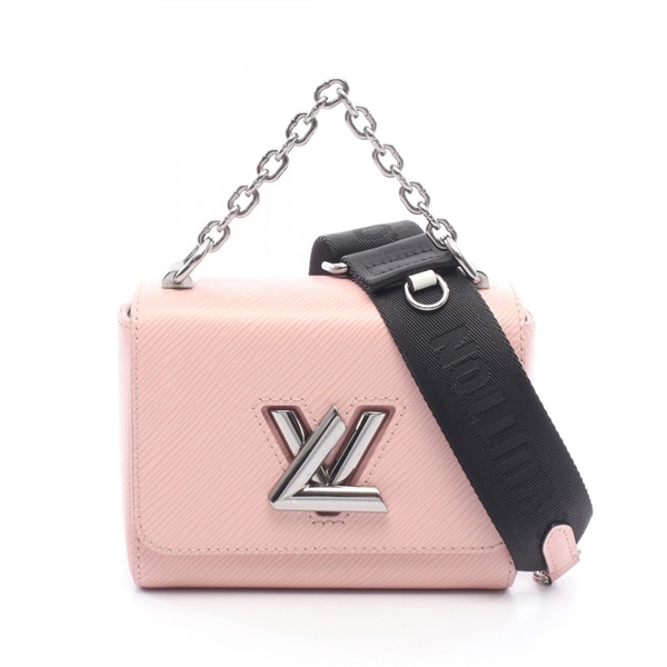 LOUIS VUITTON Twist Mini Chain Crossbody Handbag M56887 Epi leather Pink Used LV