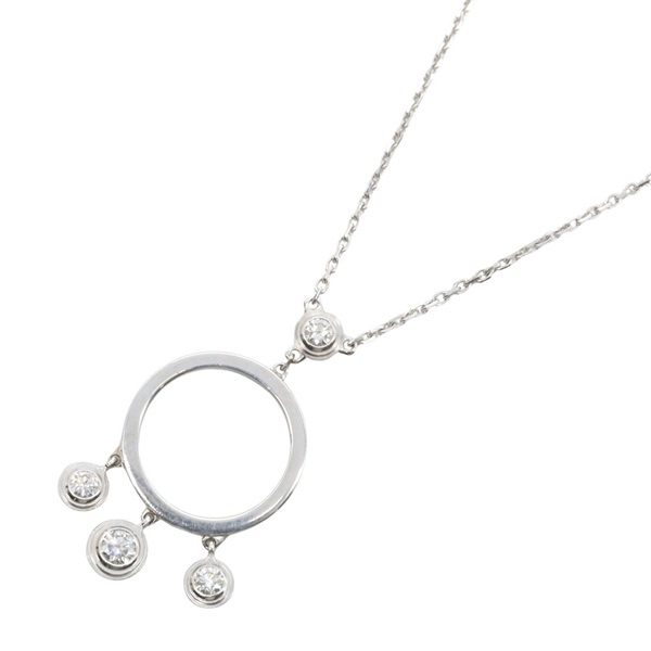 CARTIER Diamants Legers Diamond Necklace Pendant 18KWG White Gold Used Women