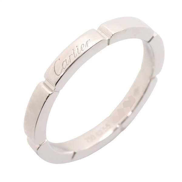CARTIER Maillon PANTHERE Ring 18KWG White Gold Used unisex US size 7.25 #55
