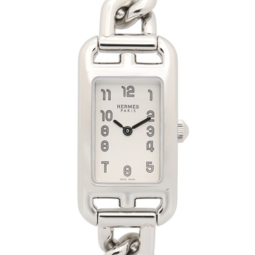 HERMES Nantucket Wrist Watch NA2.110 Quartz Stainless Steel Used Women