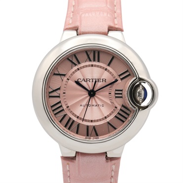 CARTIER Baron blue Wrist Watch WSBB0002 Automatic SS External leather Used Women
