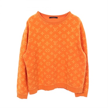 LOUIS VUITTON Monogram Sweatshirt RM192M NPN HHY14W cotton Orange Used size M LV