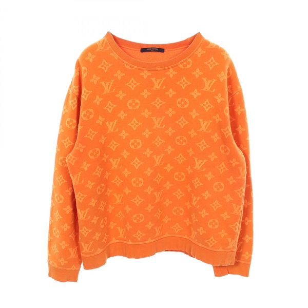 LOUIS VUITTON Monogram Sweatshirt RM192M NPN HHY14W cotton Orange Used size M LV