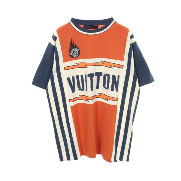 LOUIS VUITTON Logo short sleeve Knitwear RM241MDFVHON21W cotton mens size L