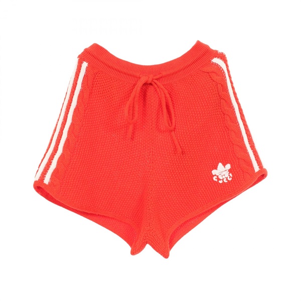 GUCCI adidas Knit Shorts Pants 693835 Fabric cotton Orange Used Women size L
