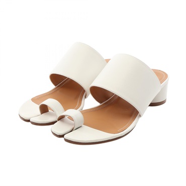 Maison Margiela 22 TABI Mule Sandal Shoes #38 leather White Used Women