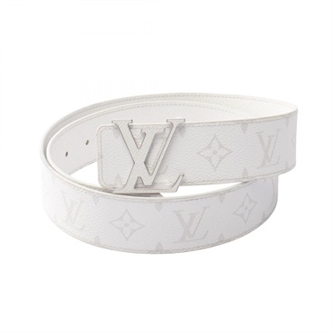 LOUIS VUITTON LV Initials 40mm Reversible Belt M0713 Monogram Taiga leather mens