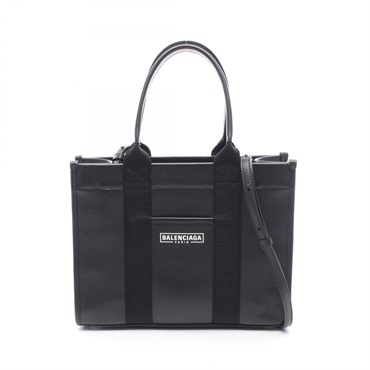 BALENCIAGA HARDWARE TOTE S Shoulder Crossbody Bag 671402 2103A leather BK Used