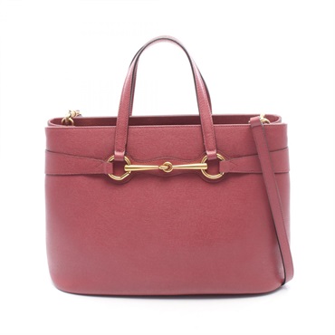 GUCCI Horsebit Shoulder Crossbody Tote Handbag 319795 leather Pink Used Women