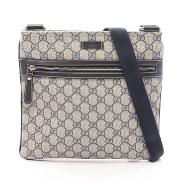 GUCCI GG Supreme Shoulder Crossbody Bag 295257 PVC coated canvas leather Used