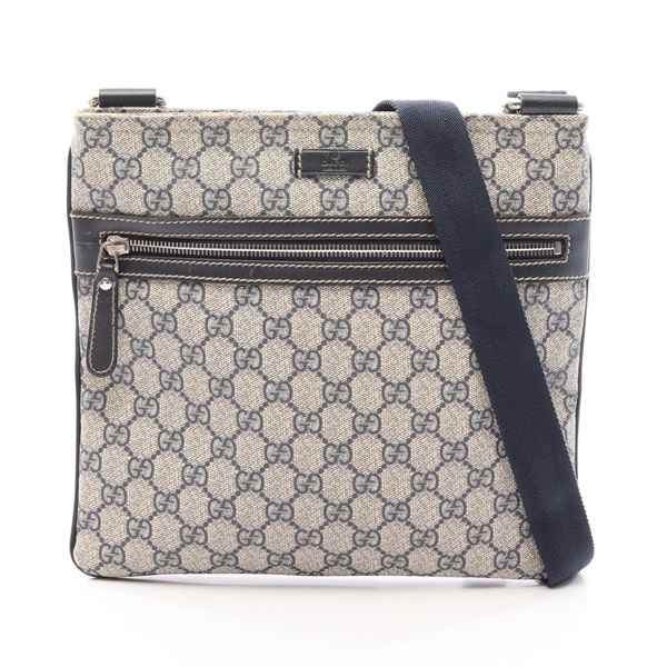 GUCCI GG Supreme Shoulder Crossbody Bag 295257 PVC coated canvas leather Used