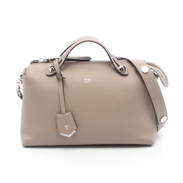 FENDI BY THE WAY MEDIUM Shoulder Crossbody Handbag 8BL124 leather Beige Used