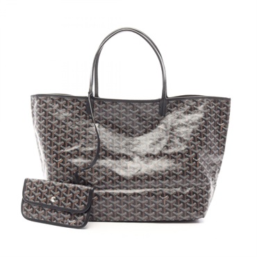 GOYARD Saint Louis GM Tote Bag canvas leather Black Multicolor Used Women