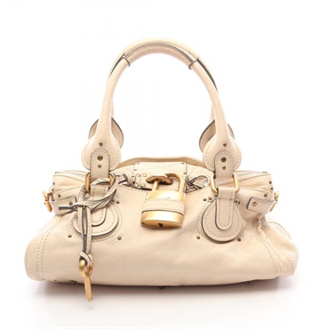 Chloe Paddington shoulder Handbag leather Beige Used Women