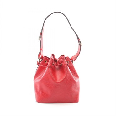 LOUIS VUITTON Petit Noe Shoulder Handbag M44107 Epi leather Castilian red Used