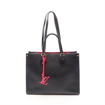 LOUIS VUITTON On the Go MM Tote shoulder hand Bag M56080 Epi Noir Used Women