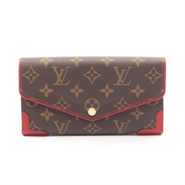 LOUIS VUITTON Portefeiulle Sarah Bifold Wallet Purse M61184 Monogram Retiro Used