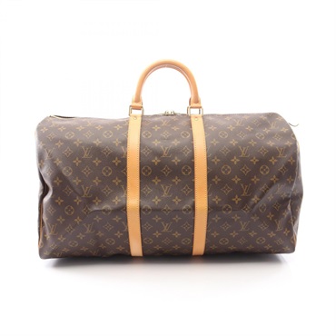 LOUIS VUITTON Keepall 55 Hand bag M41424 Monogram canvas leather Brown Used LV
