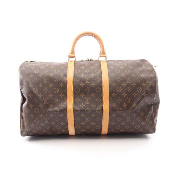 LOUIS VUITTON Keepall 55 Hand bag M41424 Monogram canvas leather Brown Used LV