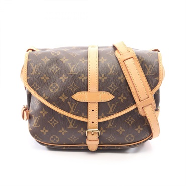 LOUIS VUITTON Saumur 30 Crossbody Shoulder Bag M42256 Monogram canvas Used LV