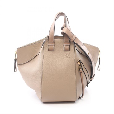 LOEWE Hammock Small shoulder crossbody Handbag A538S35X51 leather Beige Used