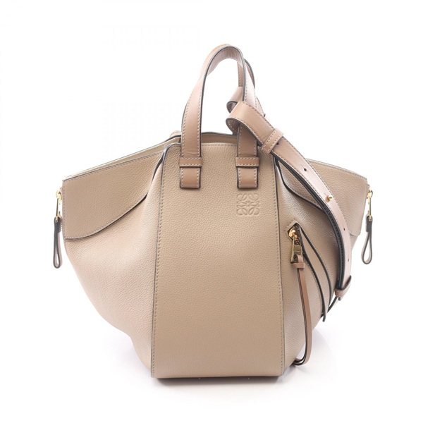 LOEWE Hammock Small shoulder crossbody Handbag A538S35X51 leather Beige Used