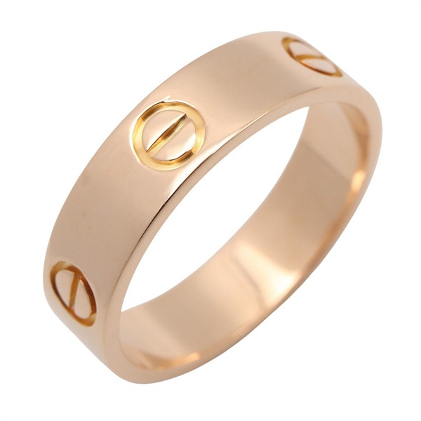 CARTIER Love Ring 18KRG Pink Rose Gold Used Women US size #9.25 #60