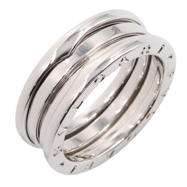 BVLGARI B-zero1 Ring 3 Bands 18KWG White Gold Used Women US size #8.25 #58