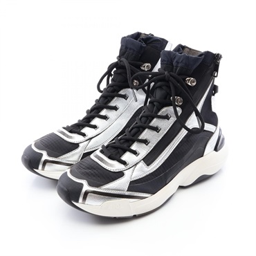 Christain Dior Hajime Sorayama B24 Runtek Sneakers 3SH120YNL leather Fabric #40